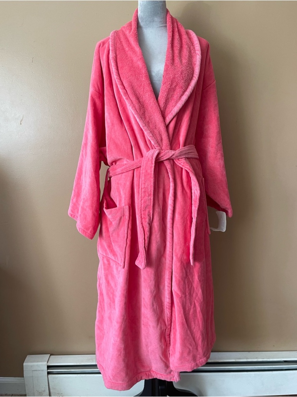 Vintage Cypress 100% Cotton Pink Bathrobe size large new with tags